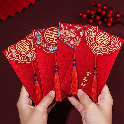 Hong Bao Red Envelope Money Pocket Creative Red Bag Spring Festival