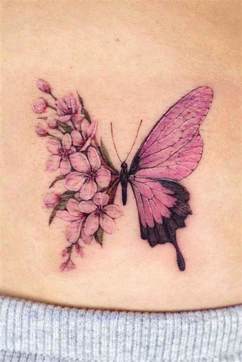 Cherry Blossom Tattoo Designs With Gentle Romantic Style Daily