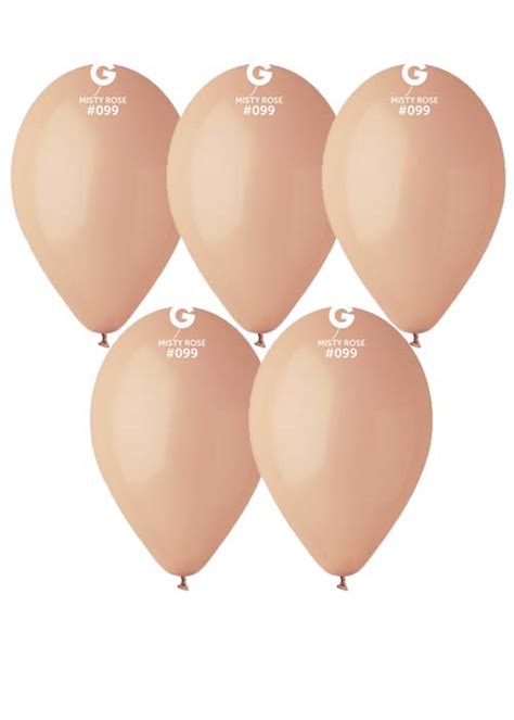 Misty Rose Neutral Nude Latex Party Balloons Pack PK Struts Party Superstore