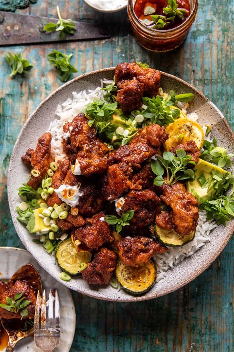 Sheet Pan Hot Honey Garlic Chicken And Zucchini Half Baked Harvest