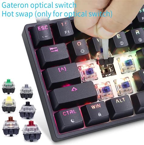 Buy SKYLOONG GK61 SK61 60% Mechanical Keyboard 61 Keys Portable Small ...