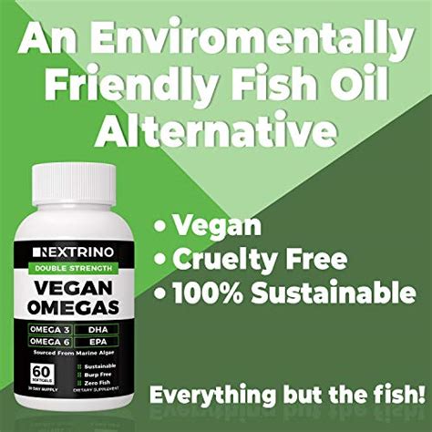 Vegan Omega 3 Supplement 60 Softgels Algal Oil With Dha Epa Omega