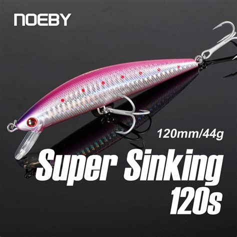 Noeby Mm G Heavy Sinking Minnow Fishing Lure Long Casting Wobbler