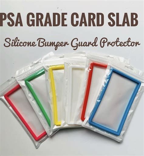 Psa Graded Card Slab Silicone Bumper Guard Protector Skin 13 Colors