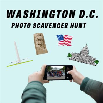 Washington Dc Photo Scavenger Hunt By Mr Queso Tpt