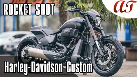 Harley Davidson Fxdr Custom Rocket Shot Aandt Design Youtube