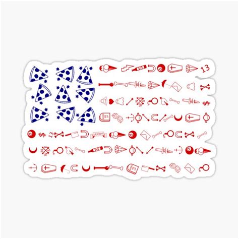 "Stars and stripes funny tattoo" Sticker for Sale by piedaydesigns ...