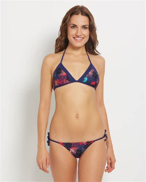 Lol Tropical Reversible Side Tie Bikini Bottom Reversible Print Bikini Village