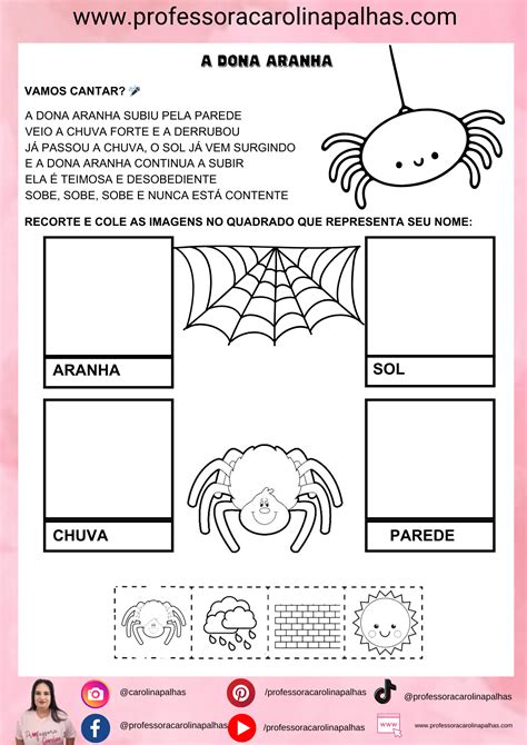 Explorando a Música “A Dona Aranha” na Educação Infantil: Uma Atividade ...