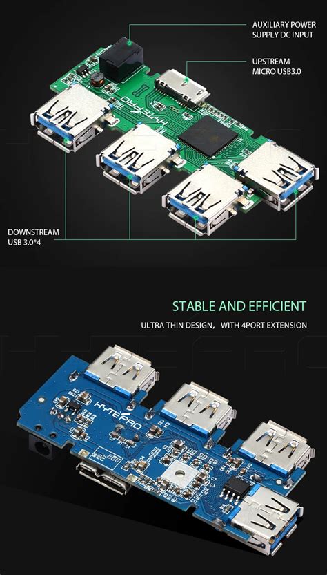 Hub Usb 3 0 De 4 Puertos De Circuito Pcb Juntas Para La Carga Y La