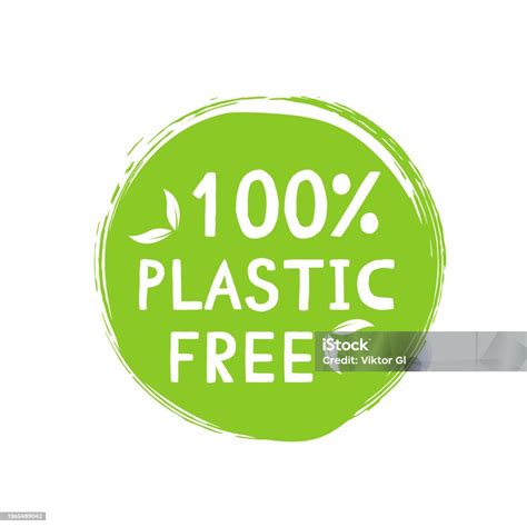 lencana ikon hijau bebas plastik bpa plastik bebas tanda kimia nol