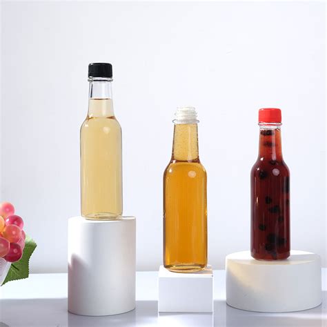 Empty BBQ Mini Sauce Bottles Food Woozy Hot Chili Bottle Glass Ketchup