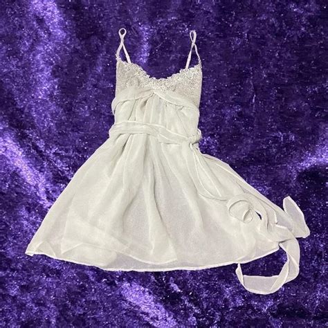 Sheer White Lace Babydoll Lingerie Size Depop