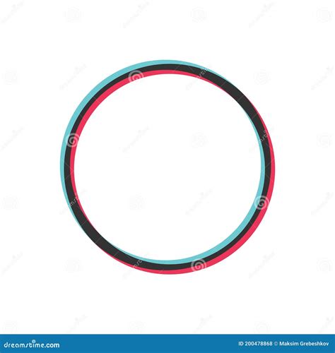 Glitch Social Media User Profile Icon Stock Illustration - Illustration