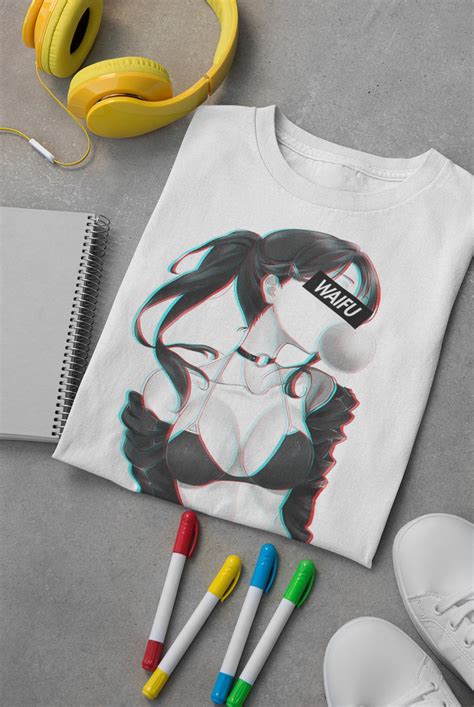 Unisex Waifu Material Anime Woman T Shirt Manga Shirt Etsy