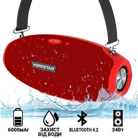 Портативная bluetooth колонка хопстар беспроводная акустическая ...