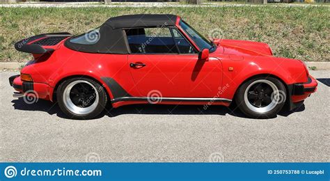 Red Porsche 911 Carrera 3 2 Of The Eighties During A Vintage Car Gathering Editorial Stock