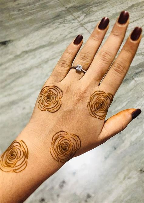 22 Floral Henna Patterns Inspired By Nature Simple Rose Henna I Take