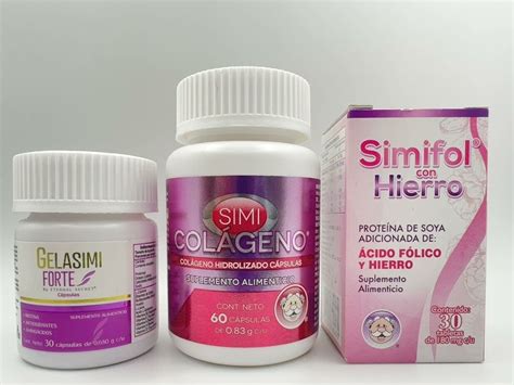 Pack Gelasimi Forte Simicolageno Oral Simifol Hierro Free