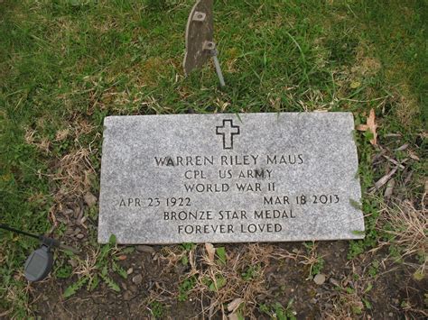 Warren Riley Maus Find A Grave Memorial