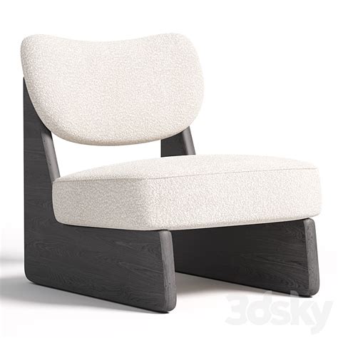 Solange Performance Boucle Chair Arm Chair D Model