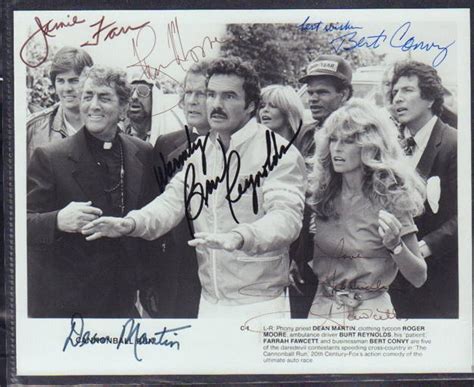 Cannonball Run Cast Signed Photograph