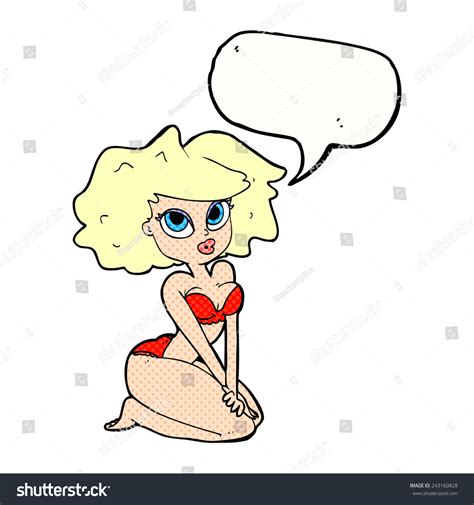 Cartoon Woman Bikini Stock Vector Royalty Free Shutterstock