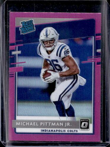 Donruss Optic Michael Pittman Jr Pink Prizm Rated Rookie Rc