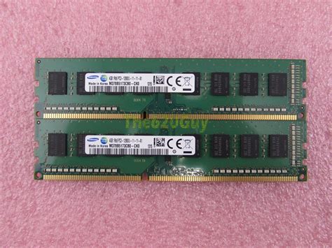 Hp Samsung M378b5173cb0 Ck0 8gb 2 X 4gb Pc3 12800u Ddr3 1600 Mhz