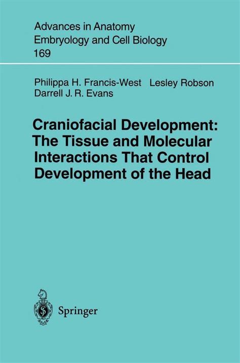 Advances In Anatomy Embryology And Cell Biology 169 Craniofacial