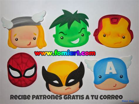 Patrones de Super Héroes Avengers en Miniatura