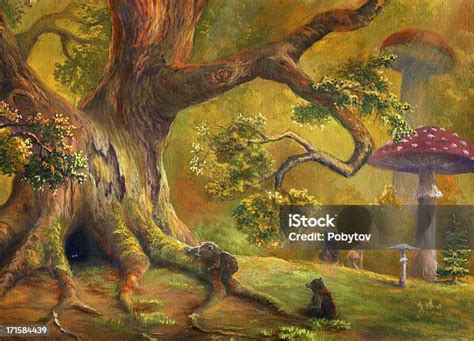 A Illustration Of A Fairy Tale Forest Stock Illustration Download