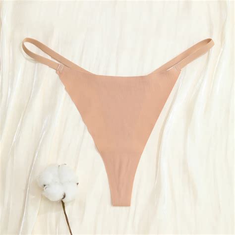 Culotte Slip Culotte Tanga En Soie Glac E Pour Femme Sexy Sans Couture String Lingerie Taille