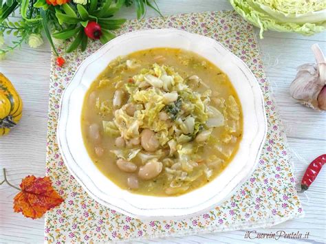 Zuppa Di Verza E Fagioli Ricetta Verza E Fagioli Il Cuore In Pentola