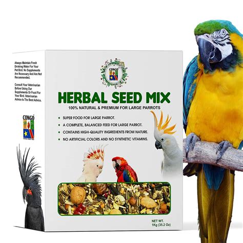 Buy Congo 1Kg Herbal Seed Mix High Nutritional Daily Food For Macaw