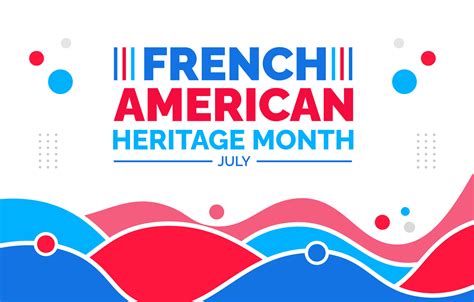 French American Heritage Month Background Banner Wallpaper Poster