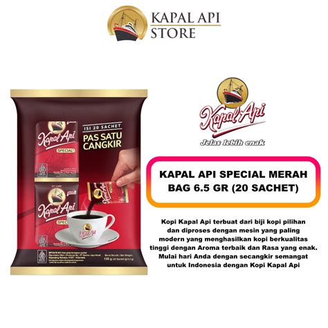 Kapal Api Special Merah Bag 20 Sachet 6 5 Gram Kapal Api Store