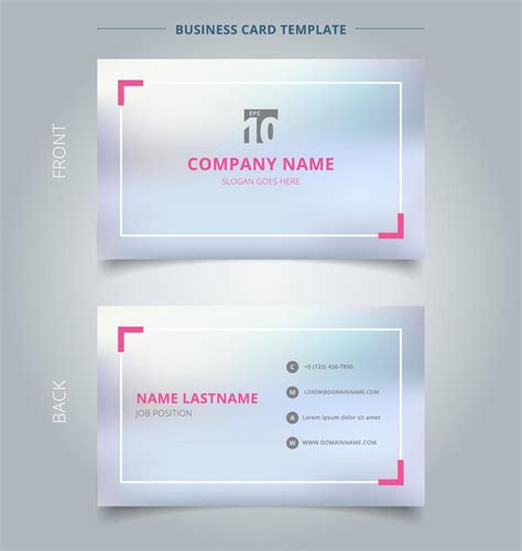 Creative business card and name card template blurred background with ...