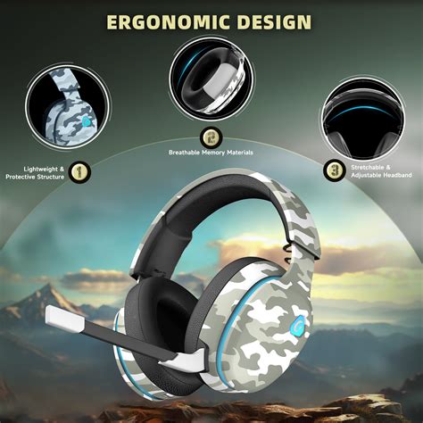 Gtheos Ghz Wireless Gaming Headset For Pc Ps Ps Mac Nintendo