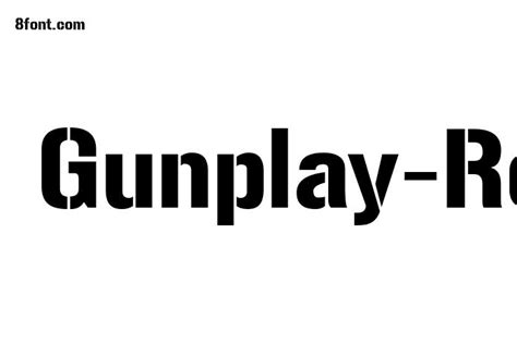 Gunplay-Regular Font - Free Font Download