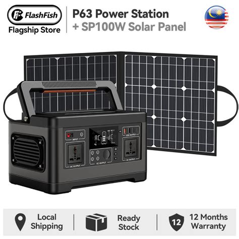 Flashfish P Portable Power Station With Sp W Solar Panel Wh