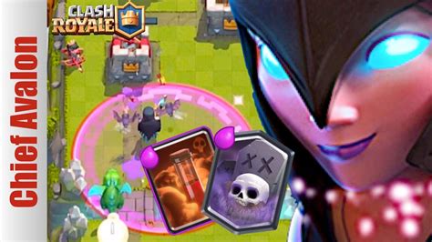 Strong Night Witch Graveyard Deck Clash Royale Night Witch Gameplay Youtube