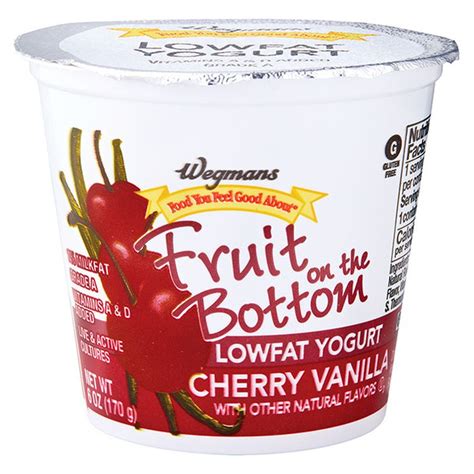 Wegmans Lowfat Cherry Vanilla Fruit On The Bottom Yogurt Wegmans