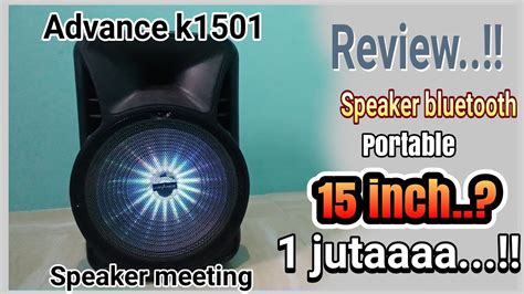 Review Speaker Bluetooth Advance K Inch Speaker Meeting