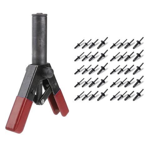 41 Piece Plastic Poly Rivet Gun Quick Set Riveter Riveting Tool Set Asorted P7x5