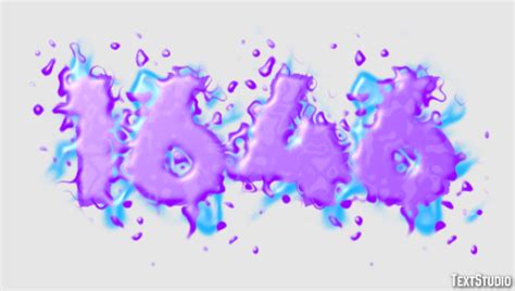 1646 Text Effect and Logo Design Number
