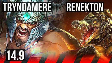 Tryndamere Vs Renekton Top 500 Games 822 Br Master 149