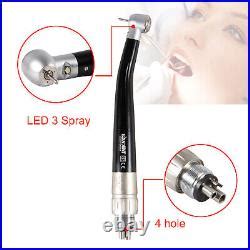 Dental High Speed E Generator Fiber Optic LED Handpiece 4 6H Coupler