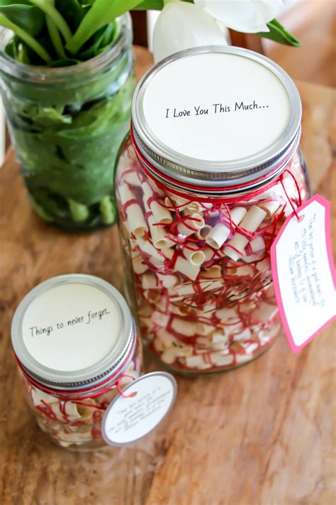 Message Filled Mason Jar Love Wish Jar Etsy