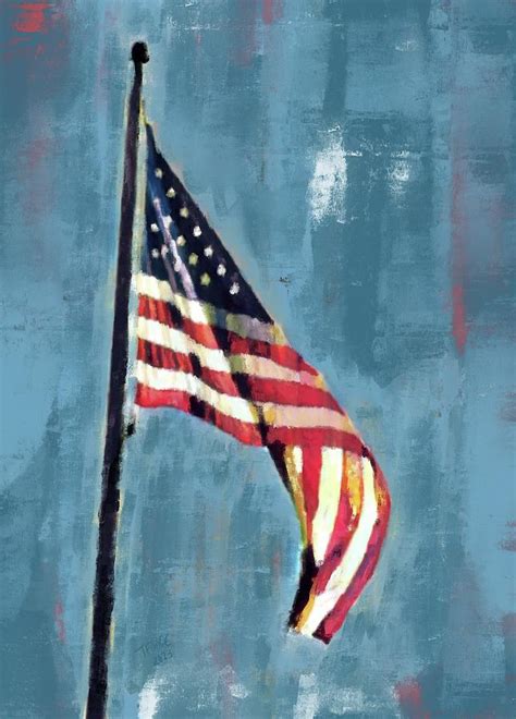 American Flag Painting Painting by Taphath Foose - Fine Art America